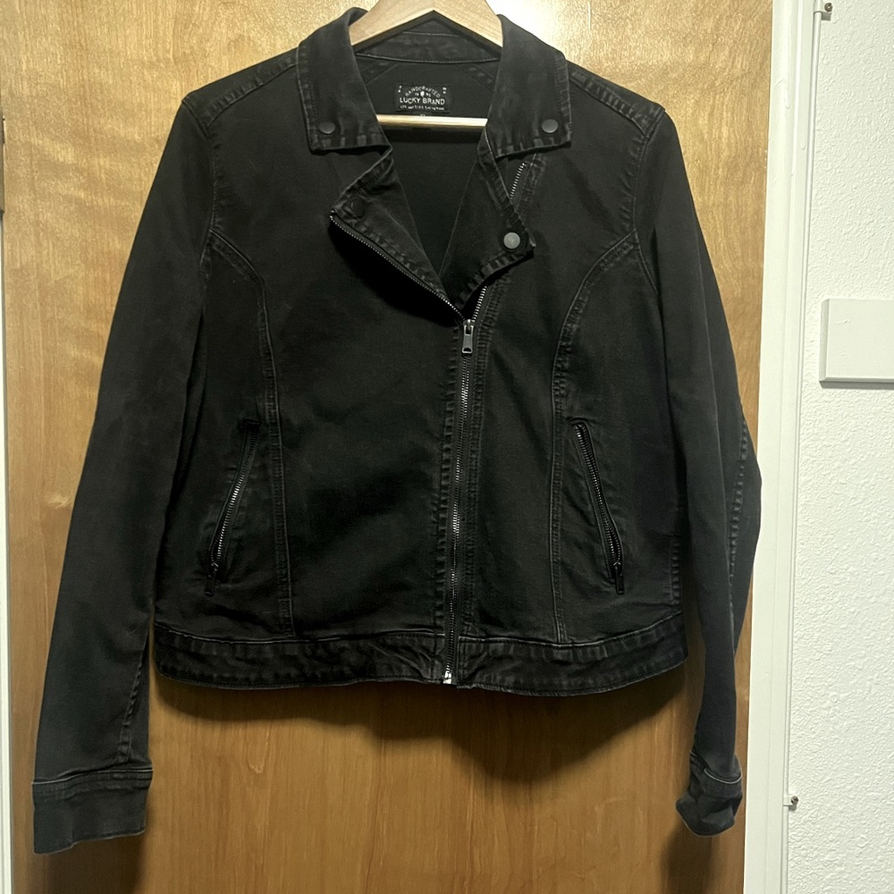 Lucky Brand “Moto Cross” style jean jacket